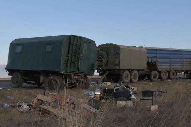 Воронеж колонна военных автомобилей